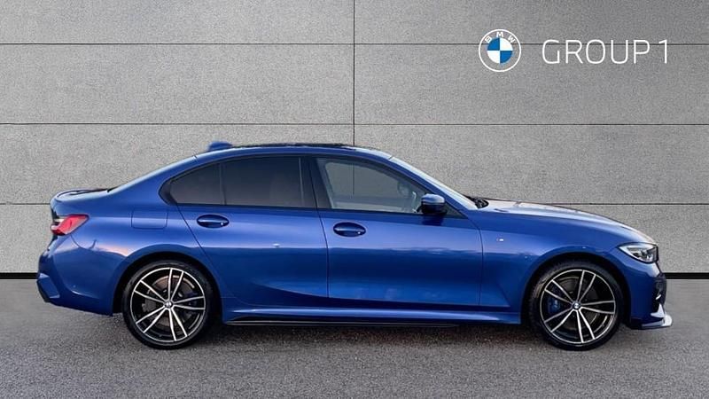 Used BMW 330e M Sport 292 HP (214 kW) 2021 Blue Sedan