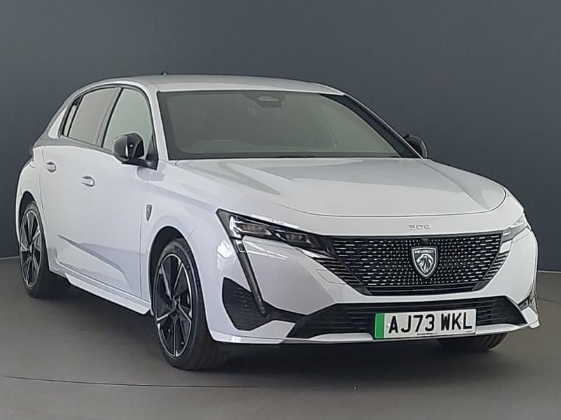 White Used 2024 Peugeot e-308 Hatchback | £18,498 (Fair price) - Image 1/4