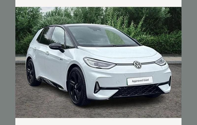 Glacier white with solid black roof Used 2025 VW ID.3 GTX Hatchback | £33,995 - Image 1/4