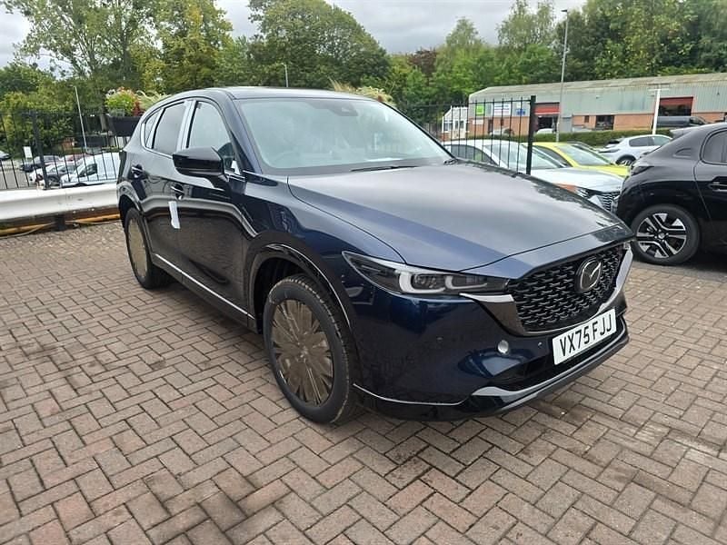 Deep crystal blue New 2025 Mazda CX-5 Homura-Line SUV | £32,979 (Fair price) - Image 1/4