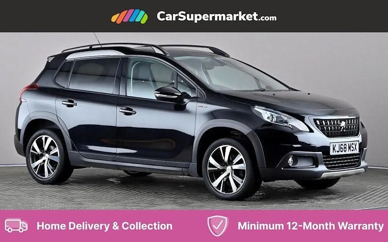Black Used 2019 Peugeot 2008 GT-line SUV | £9,197 (Good price) - Image 1/4