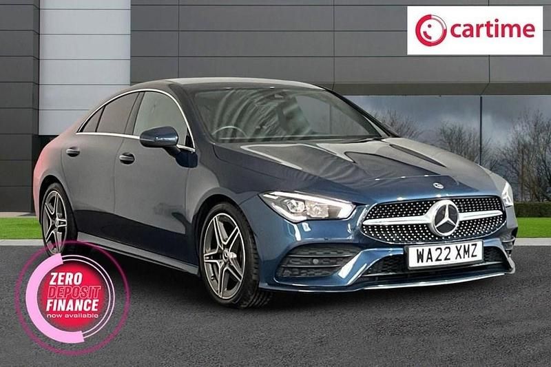 Blue Used 2022 Mercedes CLA180 AMG line Sedan | £23,399 (Good price) - Image 1/4