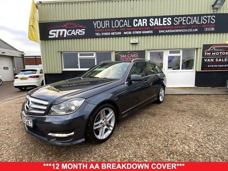 Grey Used 2013 Mercedes C220 AMG Estate | £7,650 (Fair price) - Image 1/4