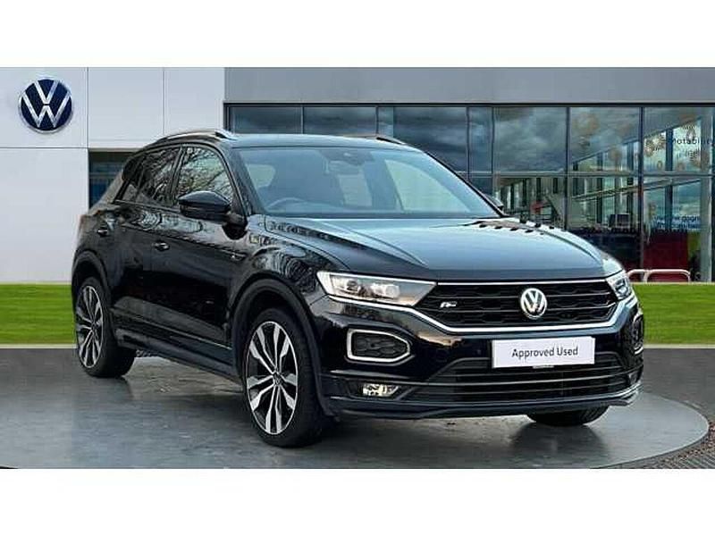 Black Used 2018 VW T-Roc R-line SUV | £14,223 (Fair price) - Image 1/4