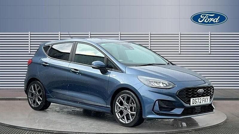 Used Ford Fiesta ST-Line 125 HP (91 kW) 2021 Blue Hatchback
