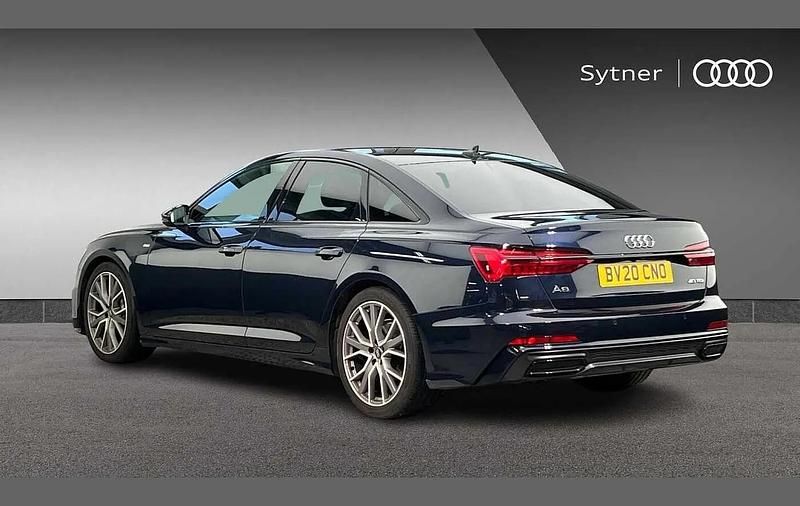 Used Audi A6 Black Edition 200 HP (147 kW) 2020 Blue Sedan