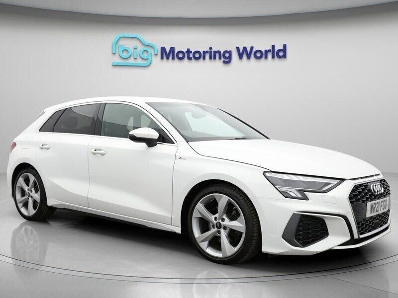White Used 2021 Audi A3 Sportback S-Line Hatchback | £20,000 (Fair price) - Image 1/4