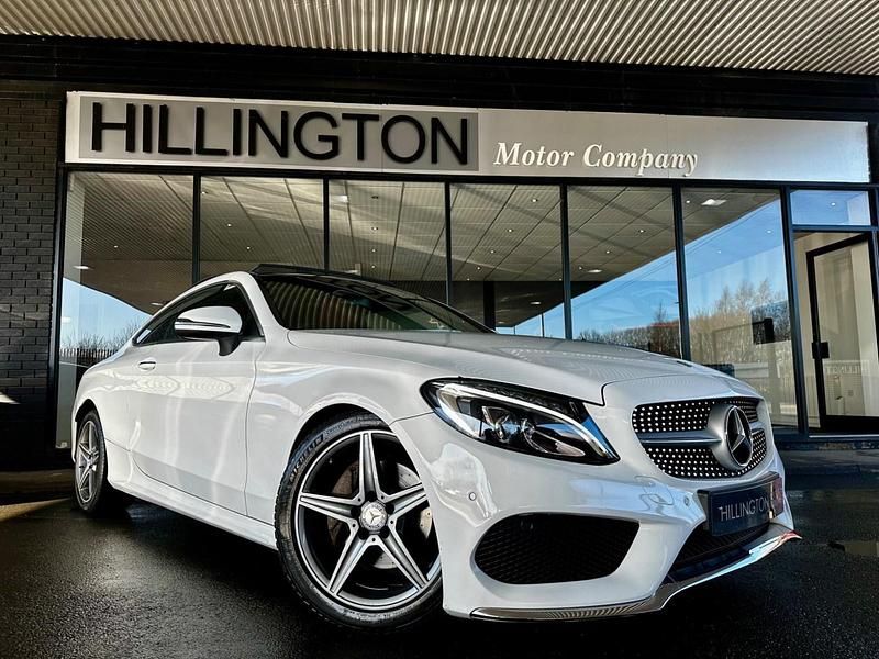 Used Mercedes C200 AMG Line Premium 184 HP (135 kW) 2016 White Coupe