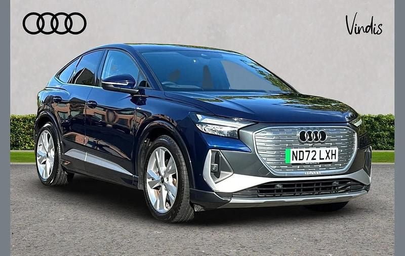Blue Used 2022 Audi Q4 Sportback e-tron S-Line SUV | £29,100 - Image 1/4