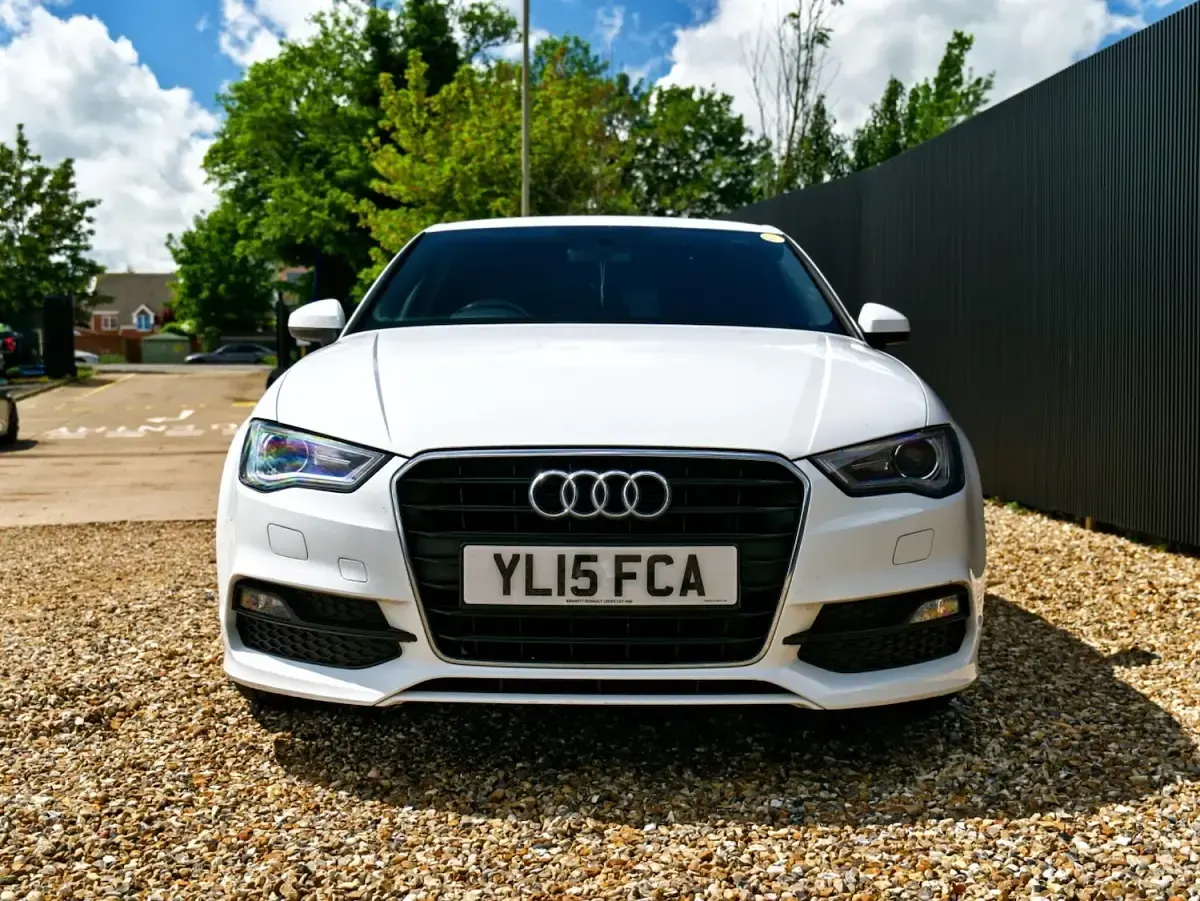 Used Audi A3 S-Line 150 HP (110 kW) 2015 White Sedan