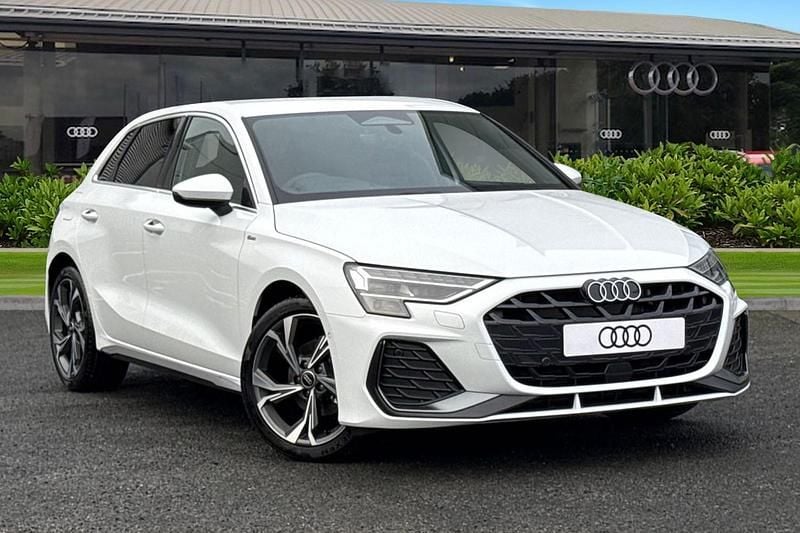 White New 2026 Audi A3 Sportback S-Line Hatchback | £31,980 (Fair price) - Image 1/4