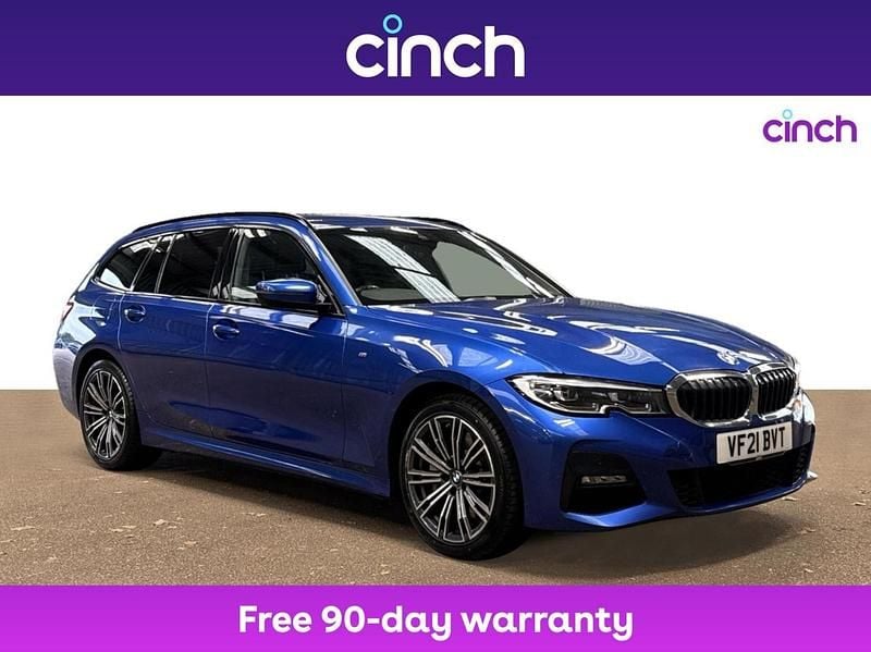 Blue Used 2021 BMW 330e M Sport Estate | £20,999 (Fair price) - Image 1/3