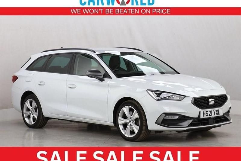 White Used 2021 Seat Leon FR Estate | £10,700 (Fair price) - Image 1/1