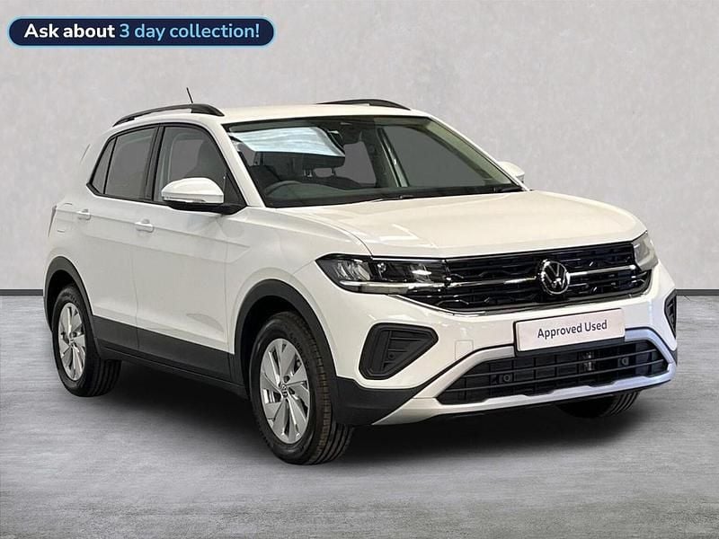 White New 2025 VW T-Cross Life SUV | £21,928 (Good price) - Image 1/4
