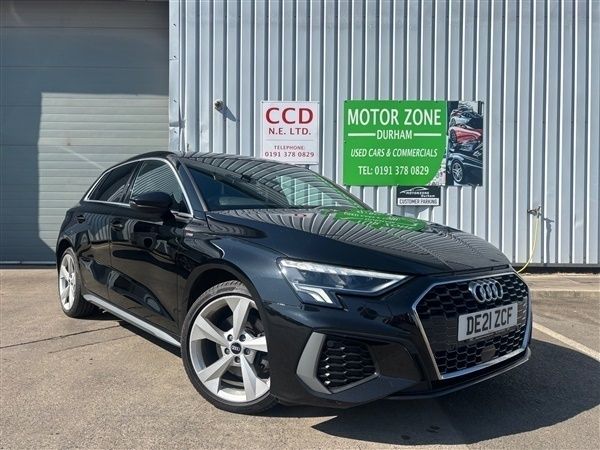 Black Used 2021 Audi A3 Sportback S-Line Hatchback | £13,750 (Good price) - Image 1/1