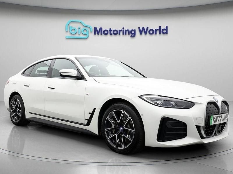 White Used 2022 BMW i4 M Sport Sedan | £20,500 (Fair price) - Image 1/4
