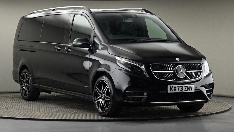Black Used 2023 Mercedes V300 AMG line MPV | £65,000 - Image 1/4