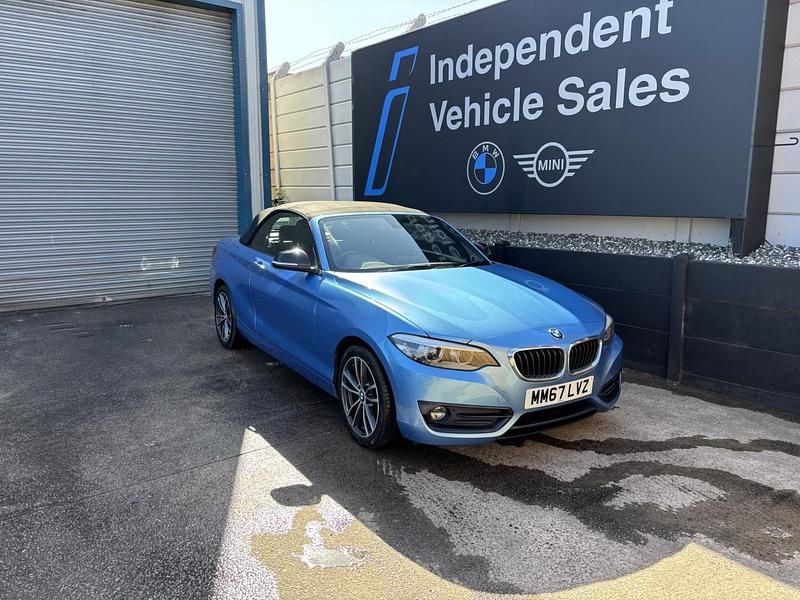 Used BMW 218 Sport Line 2017 Blue Cabriolet