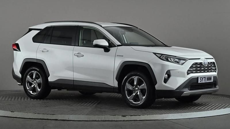 White Used 2021 Toyota RAV4 Hybrid Design SUV | £20,577 (Fair price) - Image 1/3