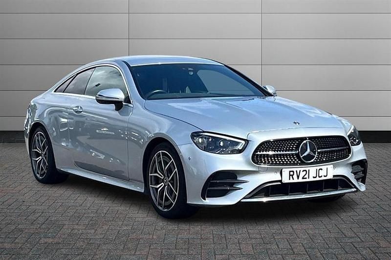 High tech silver Used 2021 Mercedes E220 AMG Line Premium Coupe | £25,990 (Fair price) - Image 1/4