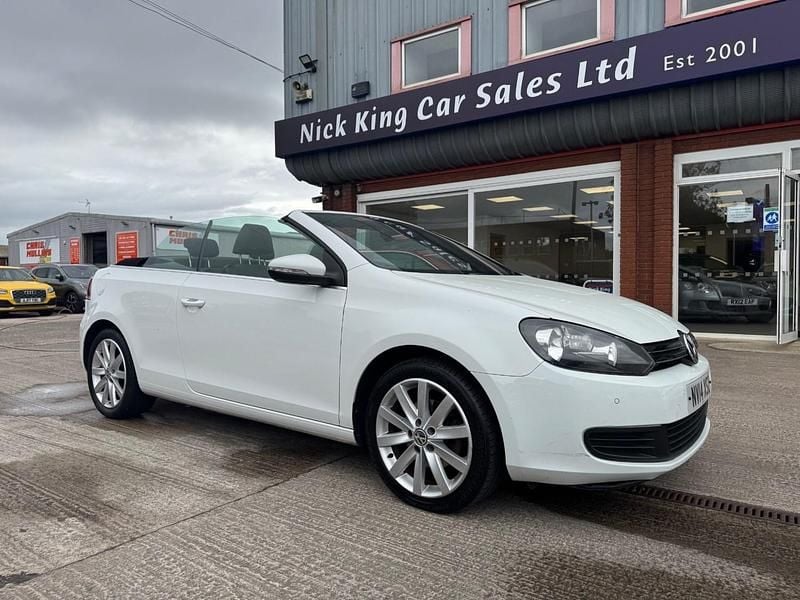 Candy white Used 2014 VW Golf Cabriolet SE Cabriolet | £4,875 (Fair price) - Image 1/4