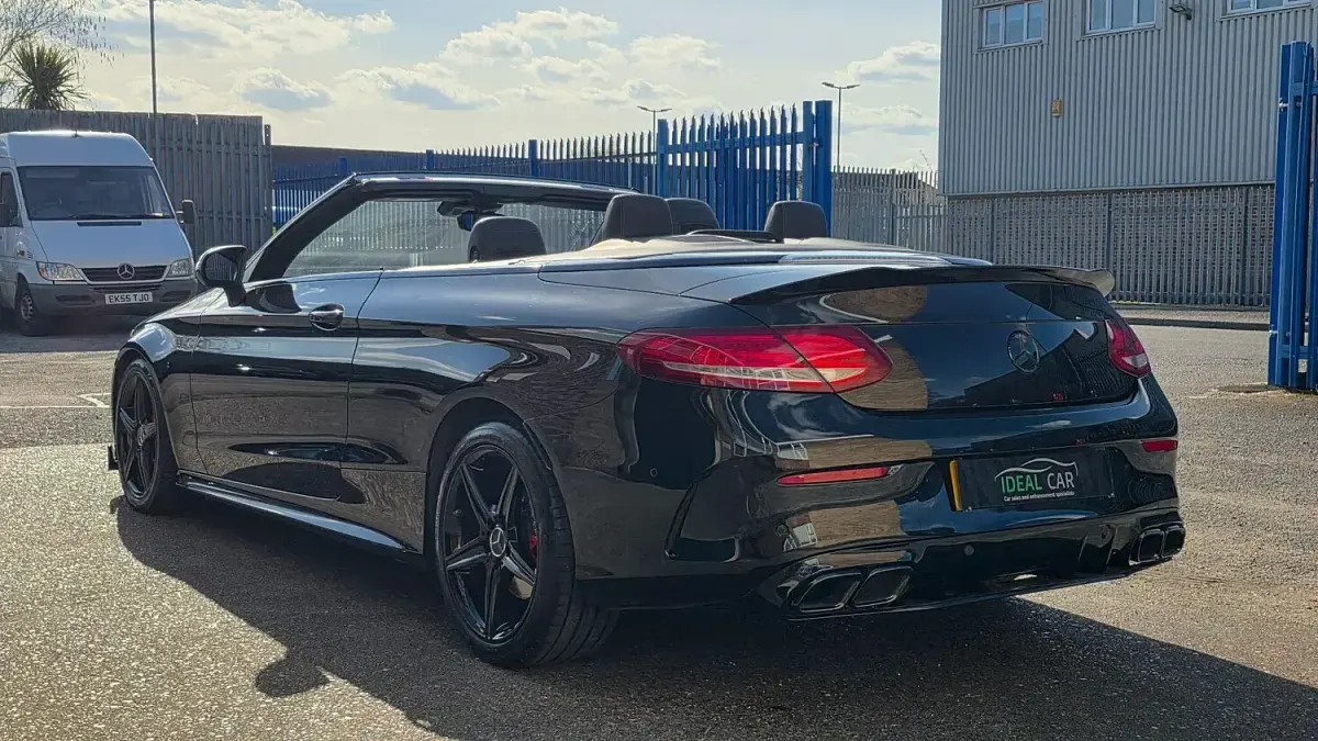 Used Mercedes C220 AMG line 2017 Black Cabriolet