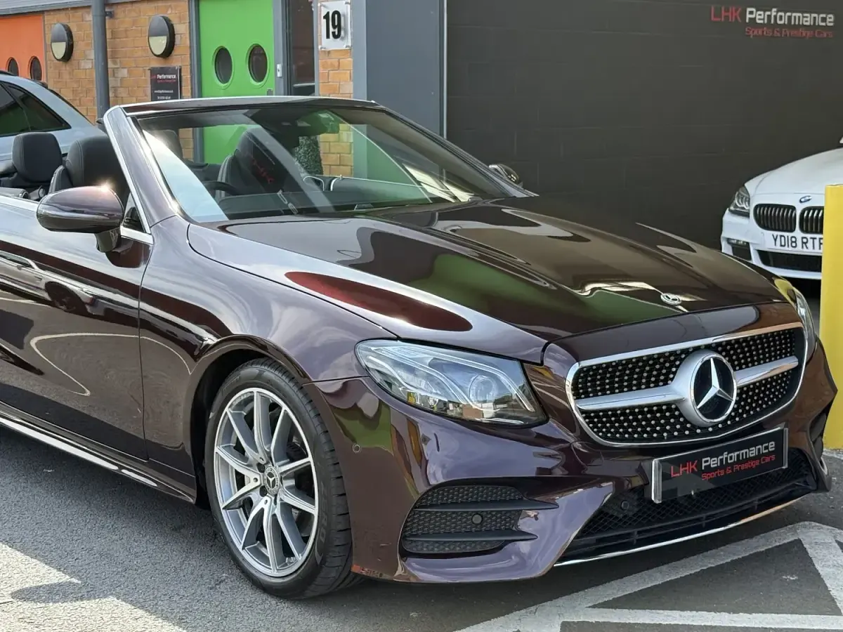 Used Mercedes E220 AMG Line Premium Plus 2018 Red Cabriolet