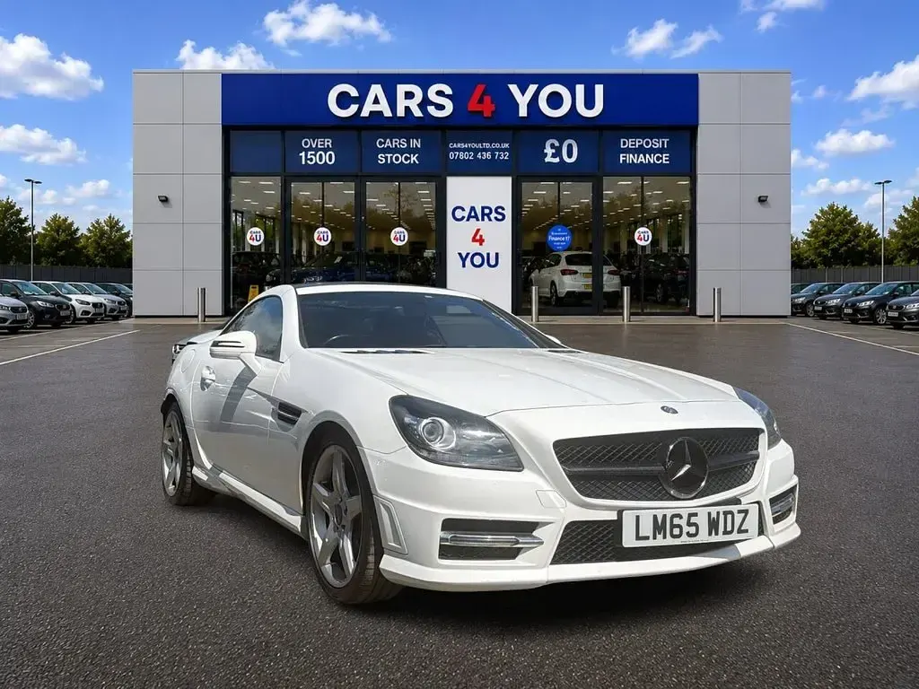 Used Mercedes SLK250 AMG 204 HP (150 kW) 2015 White Cabriolet