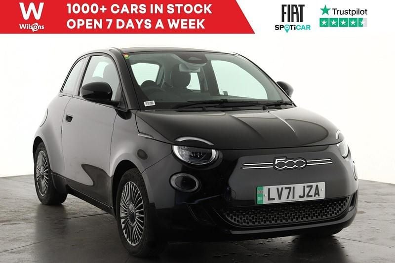 Black Used 2021 Fiat 500e Icon Hatchback | £11,899 (Fair price) - Image 1/3