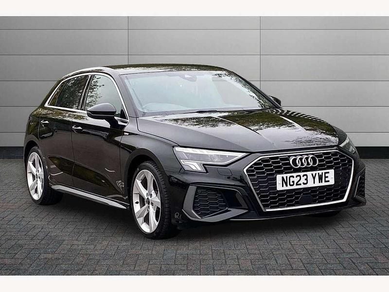 Black Used 2023 Audi A3 S-Line Hatchback | £21,781 (Fair price) - Image 1/4