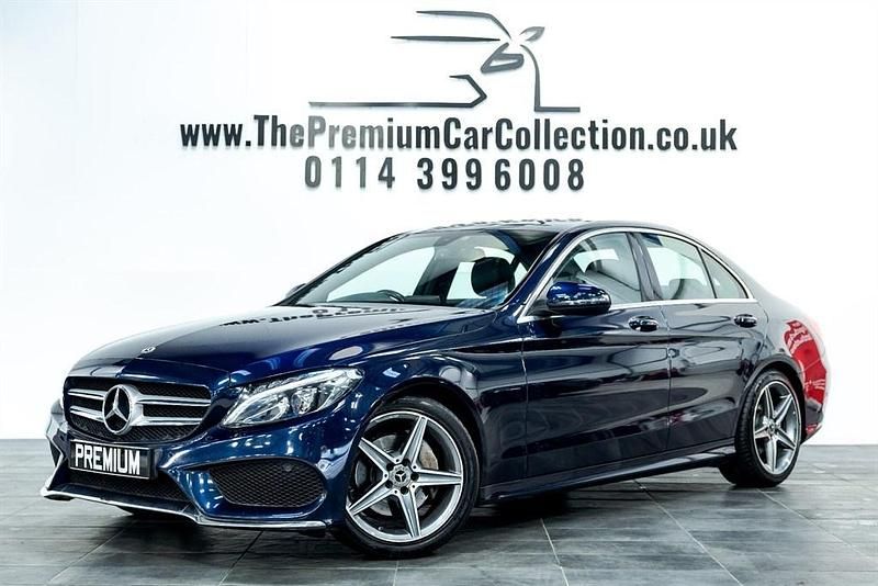 Blue Used 2017 Mercedes C220 AMG line Sedan | £12,980 (Good price) - Image 1/3