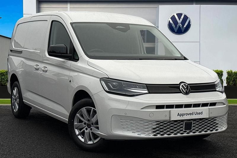 White New 2025 VW Caddy Maxi Pro MPV | £25,091 (Good price) - Image 1/4