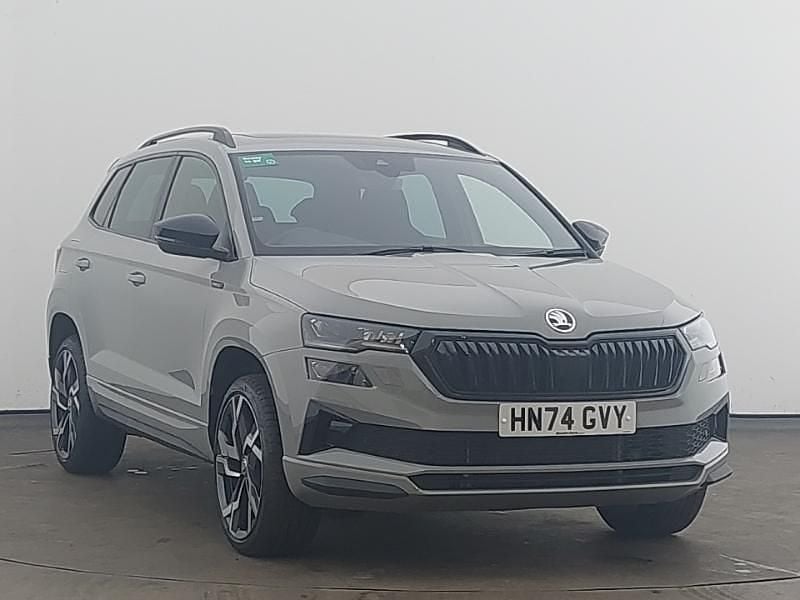 Grey Used 2024 Skoda Karoq SportLine SUV | £31,298 (Expensive) - Image 1/4