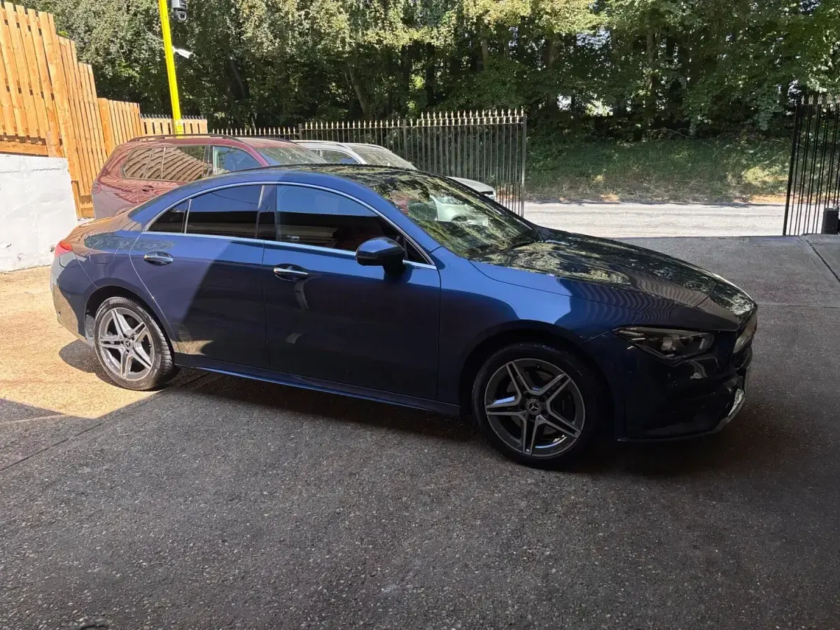 Used Mercedes CLA250e AMG Line Premium 218 HP (160 kW) 2022 Blue Coupe