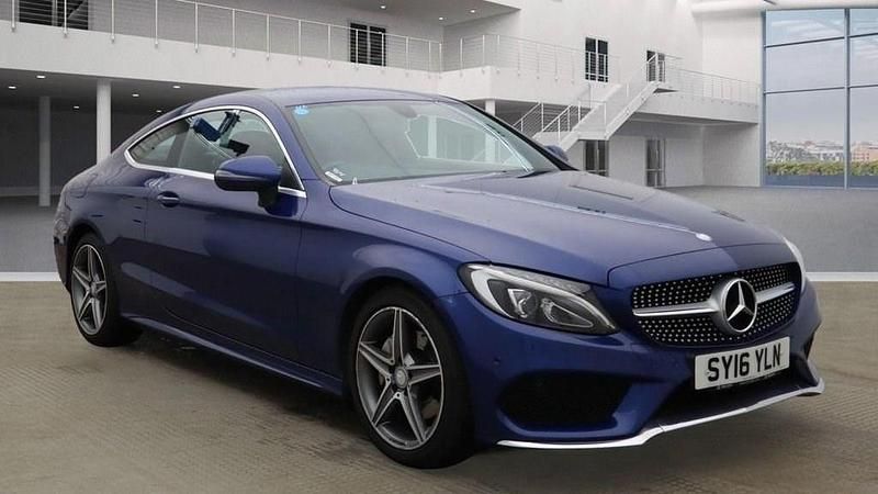 Blue Used 2016 Mercedes C220 AMG line Coupe | £13,995 (Fair price) - Image 1/4