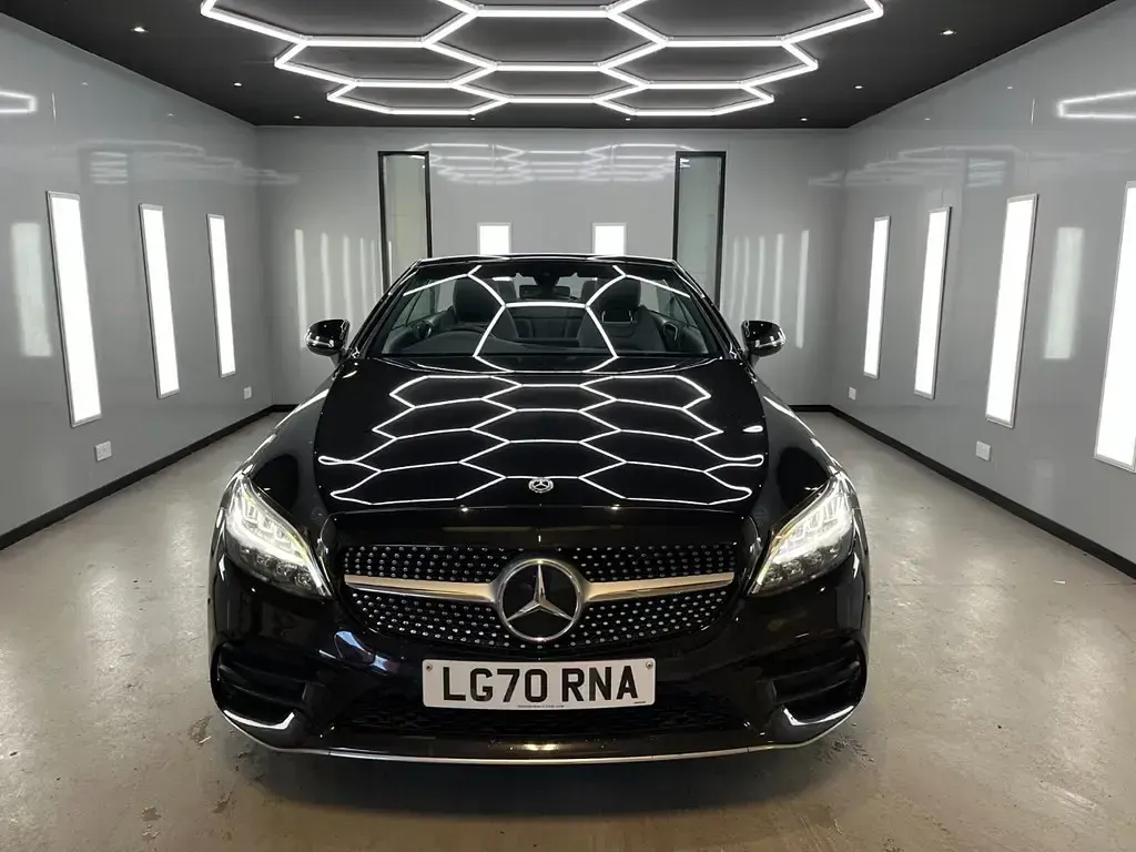Used Mercedes C200 AMG line 2020 Black Cabriolet