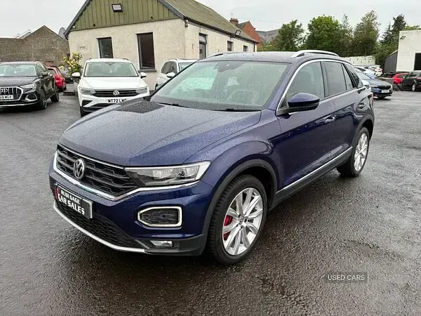 Used VW T-Roc SEL 150 HP (110 kW) 2019 Blue SUV