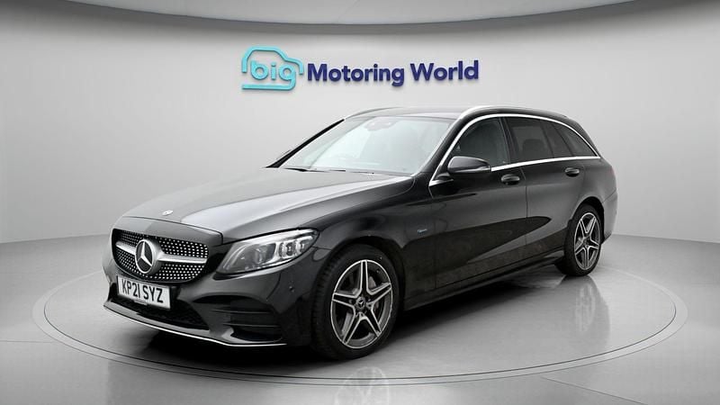 Used Mercedes C300e AMG line 315 HP (231 kW) 2021 Black Estate