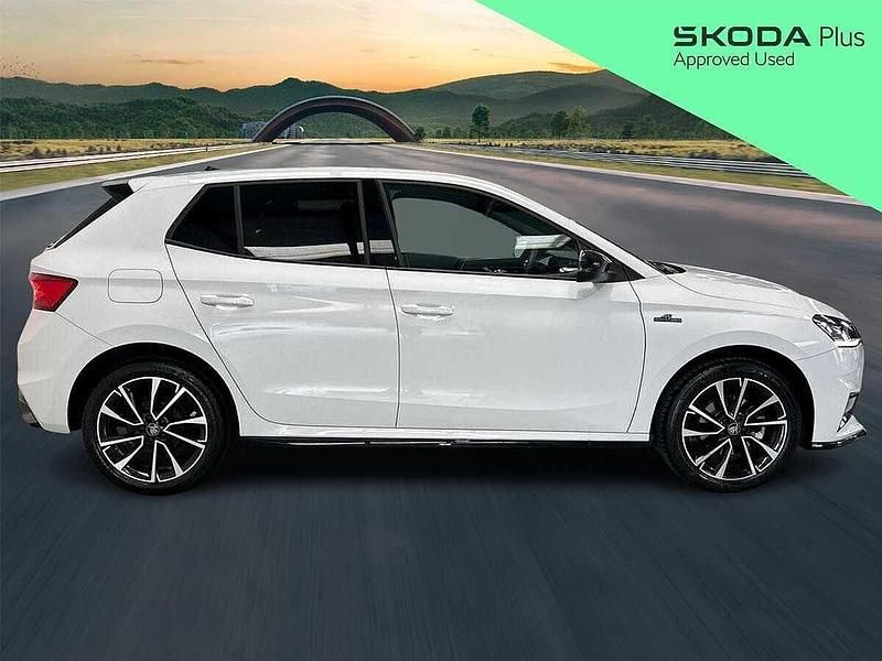 Used Skoda Fabia Monte Carlo 85 HP (62 kW) 2025 Moon white metallic Hatchback