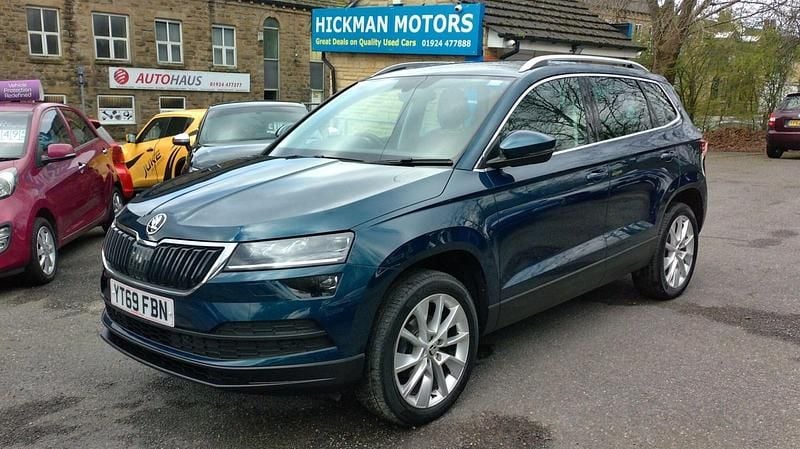 Used Skoda Karoq SE L 115 HP (84 kW) 2019 Blue SUV