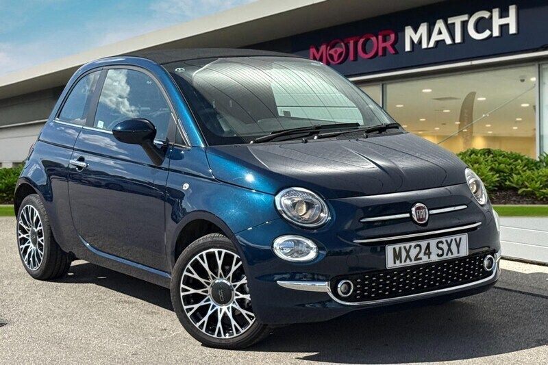 Blue Used 2024 Fiat 500C S Cabriolet | £12,890 (Fair price) - Image 1/4