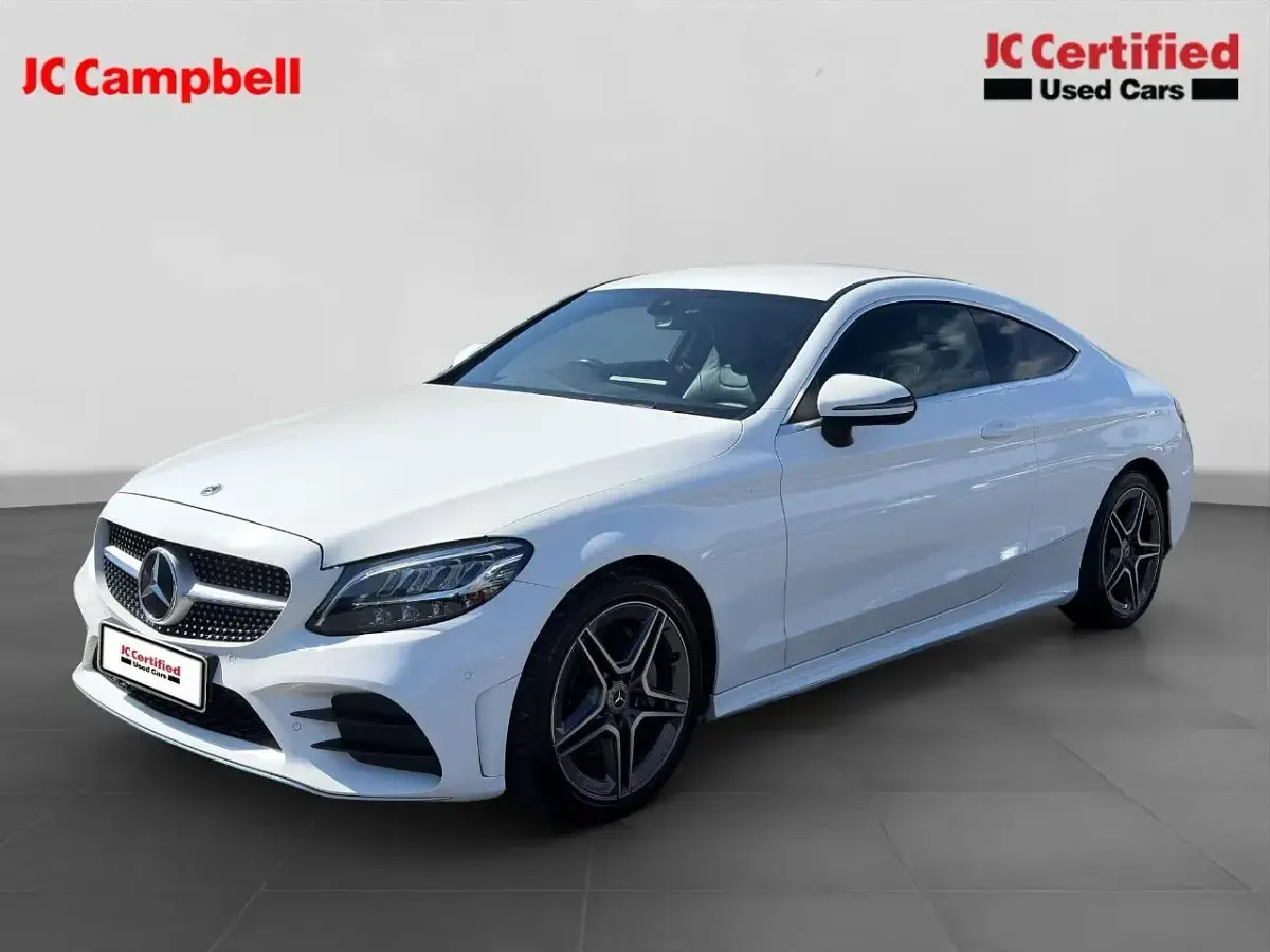 Used Mercedes C200 AMG line 195 HP (143 kW) 2021 White Coupe