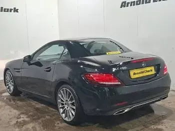Used Mercedes SLC200 AMG line 184 HP (135 kW) 2018 Black Cabriolet