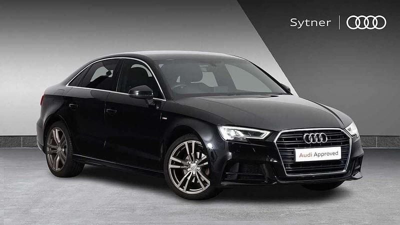 Black Used 2018 Audi A3 S-Line Sedan | £15,750 (Fair price) - Image 1/4