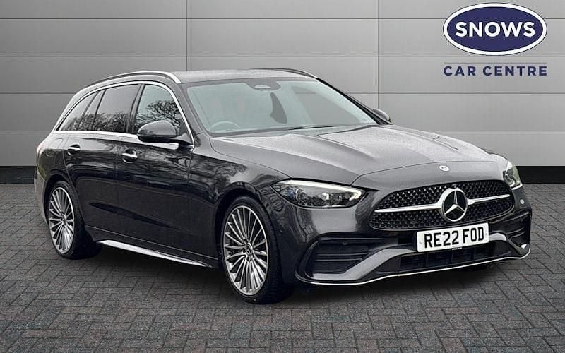 Grey Used 2022 Mercedes C220 AMG Line Premium Estate | £26,799 (Fair price) - Image 1/4
