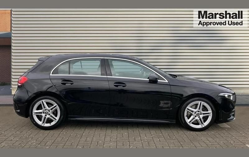 Used Mercedes A250 AMG line 224 HP (164 kW) 2018 Black Hatchback