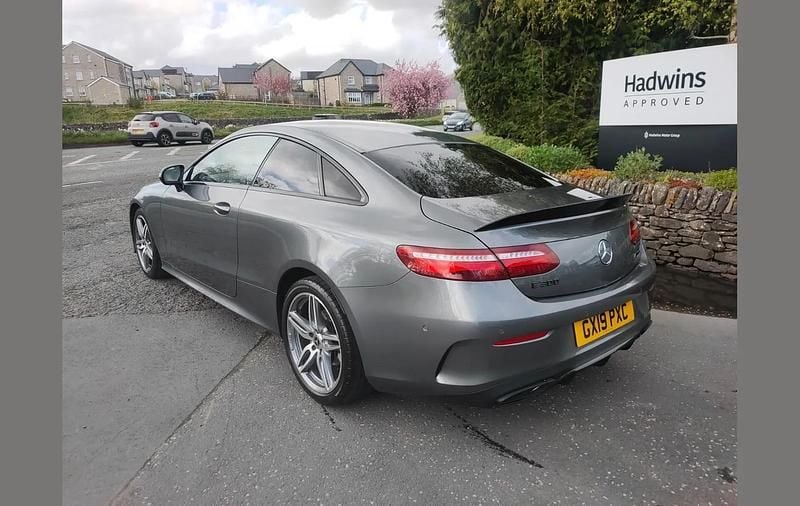 Used Mercedes E300 AMG line 241 HP (177 kW) 2019 Grey Coupe