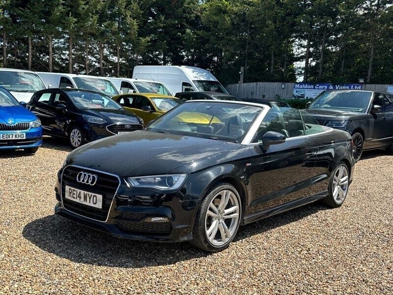 Black Used 2014 Audi A3 Cabriolet S-Line Cabriolet | £11,450 (Fair price) - Image 1/4