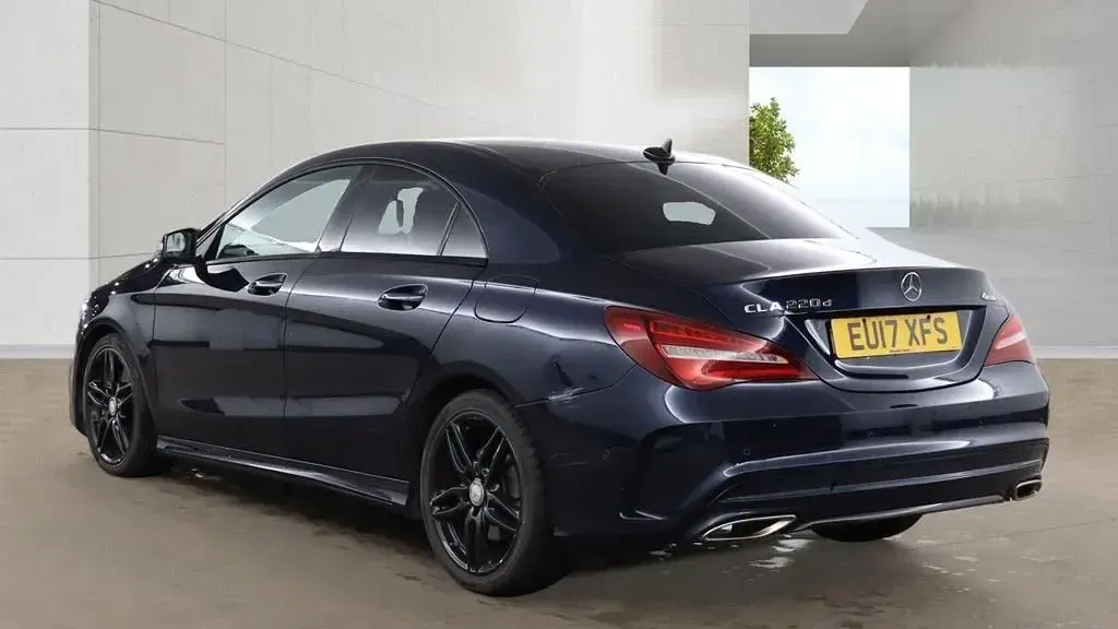 Used Mercedes CLA220 AMG line 177 HP (130 kW) 2017 Blue Sedan
