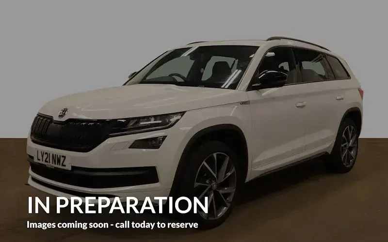 Used Skoda Kodiaq SportLine 150 HP (110 kW) 2021 White SUV
